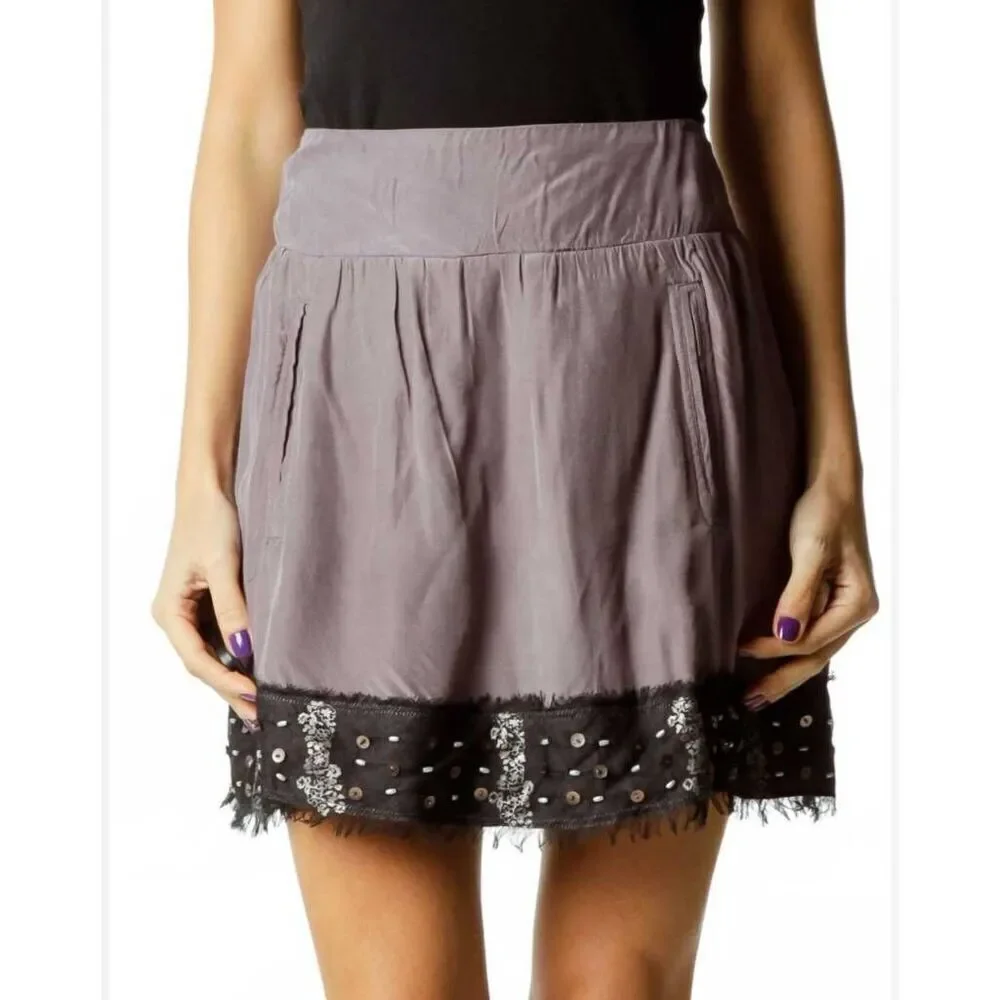 Free People Fairycore Westerncore Sequined Miniskirt size Medium